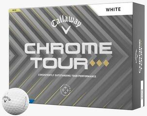 Golfové lopty Callaway Chrome Tour Triple Diamond White Basic Golfové lopty