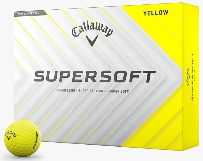Piłka golfowa Callaway Supersoft 2025 Yellow Basic 12 Piłka golfowa