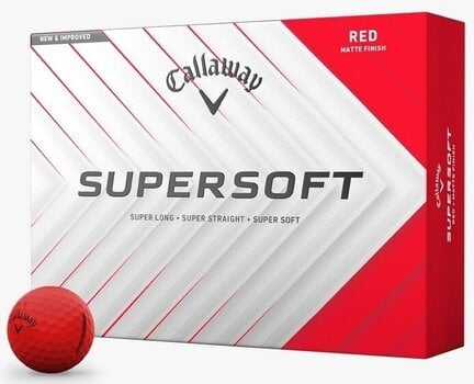 Piłka golfowa Callaway Supersoft 2025 Matte Red Basic 12 Piłka golfowa - 1