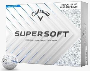 Golfbal Callaway Supersoft 2025 White Splatter 360 Blue Golfbal
