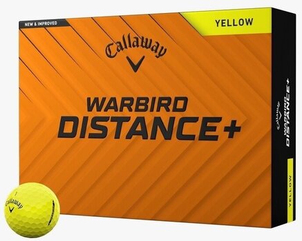 Golfbollar Callaway Warbird Distance+ Yellow Basic 12 Golfbollar - 1