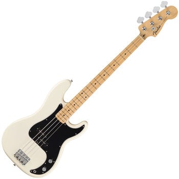 E-Bass Fender Standard Precision Bass MN Olympic White E-Bass - 1