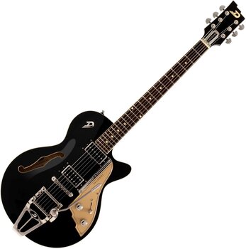 Semi-Acoustic Guitar Duesenberg Starplayer TV Black Semi-Acoustic Guitar - 1
