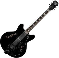 Chitară semi-acustică Vox Bobcat V90B Black Chitară semi-acustică
