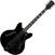 Semi-Acoustic Guitar Vox Bobcat V90B Black Semi-Acoustic Guitar