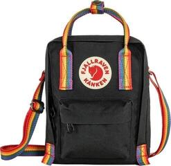 Lifestyle plecak / Torba Fjällräven Kånken Rainbow Sling Torba na ramię Black/Rainbow Pattern 2,5 L