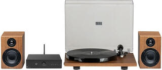 Plattenspieler-Kit Pro-Ject Stereo Set E Phono Walnut-Black-Wood Plattenspieler-Kit