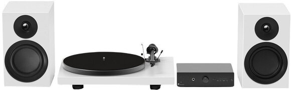 Gramofon kit Pro-Ject Colourful Audio System E Satin White Gramofon kit - 1