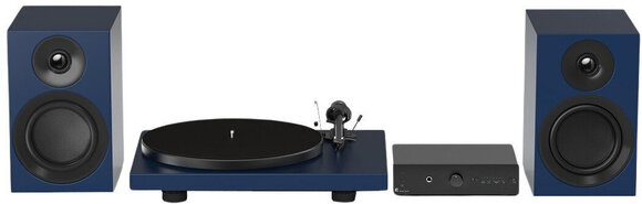 Gramofon kit Pro-Ject Colourful Audio System E Satin Steel Blue Gramofon kit - 1