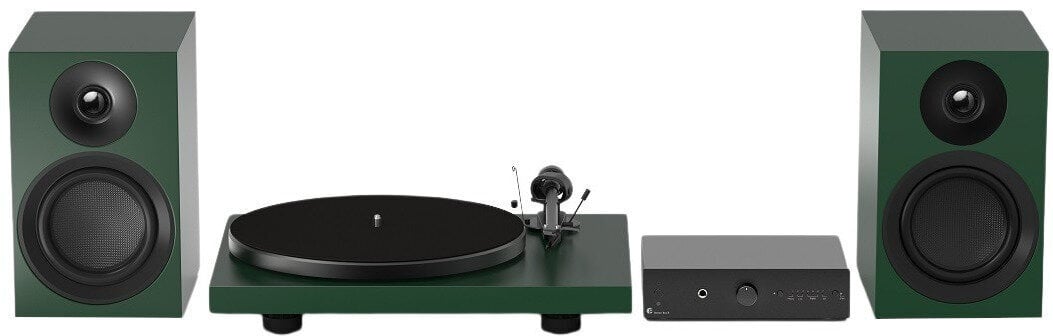 Gramofon kit Pro-Ject Colourful Audio System E Satin Fir Green Gramofon kit