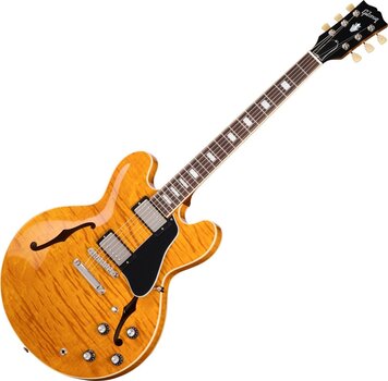 Semi-Acoustic Guitar Gibson ES-335 Figured Honey Amber Semi-Acoustic Guitar - 1