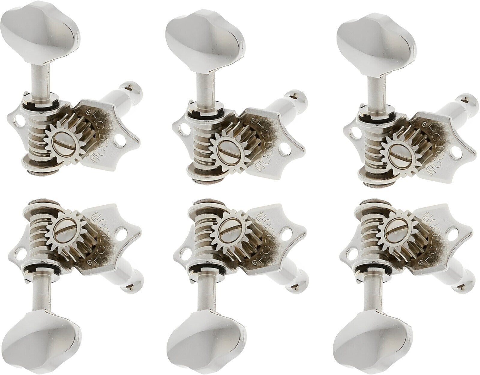 Afinadores para guitarra Gotoh SE770-06M Nickel L3+R3 Nickel Afinadores para guitarra