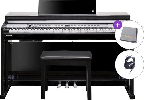 Piano numérique Kurzweil CUP P1 SET Polished Black Piano numérique - 1