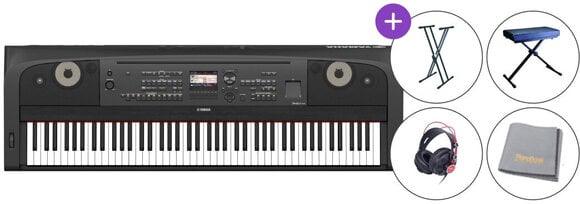 Színpadi zongora Yamaha DGX 670 Színpadi zongora Black - 1