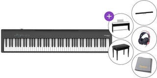 Digitalt scen piano Roland FP 30X BK Deluxe SET Digitalt scen piano Black