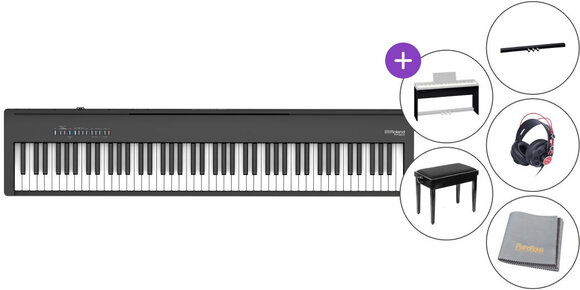 Digital Stage Piano Roland FP 30X BK Deluxe SET Digital Stage Piano Black - 1