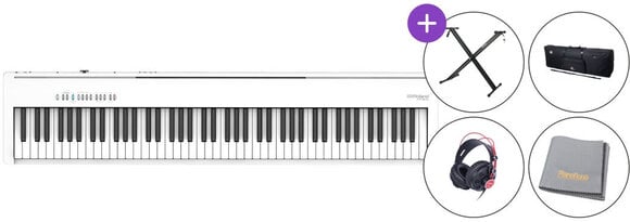 Piano digital de palco Roland FP 30X WH Portable SET Piano digital de palco White - 1