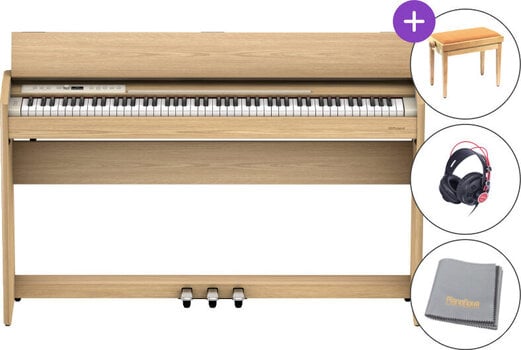 Digital Piano Roland F701 SET Light Oak Digital Piano - 1