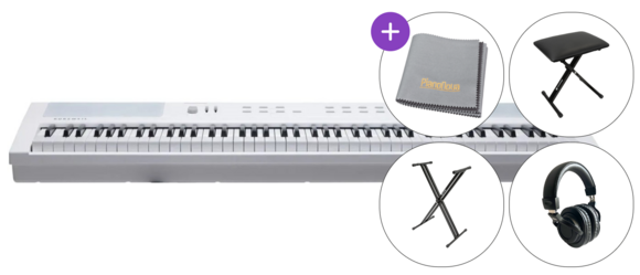Digitální stage piano Kurzweil Ka E1 WH SET Digitální stage piano White - 1