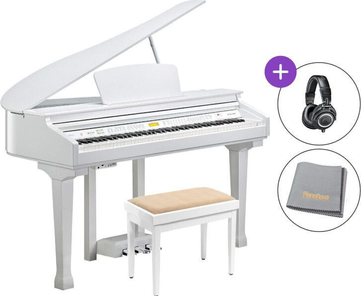 Piano de cola grand digital Kurzweil KAG100 SET Piano de cola grand digital Polished White