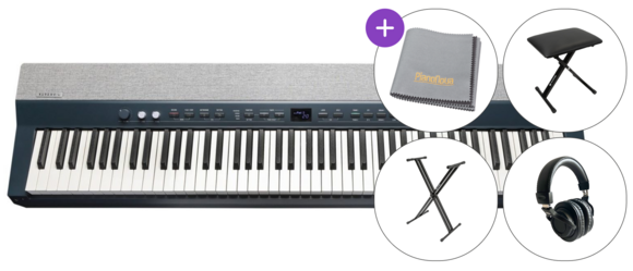 Piano de scène Kurzweil Ka P1 BK SET Piano de scène Black - 1