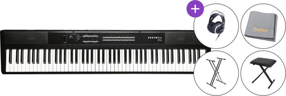 Piano digital de palco Kurzweil Ka S1 SET Piano digital de palco Black - 1
