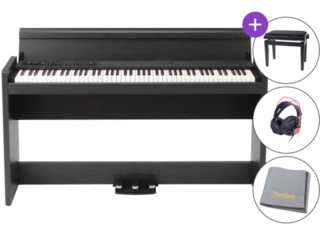 Pianino cyfrowe Korg LP-380 SET Pianino cyfrowe Rosewood Grain Black