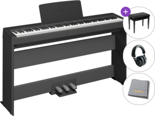 Digitalt scen piano Yamaha P-145B DELUXE SET Digitalt scen piano Black