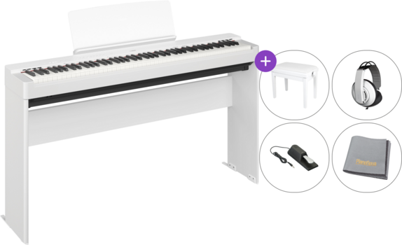Színpadi zongora Yamaha P-225WH DELUXE SET Színpadi zongora White - 1
