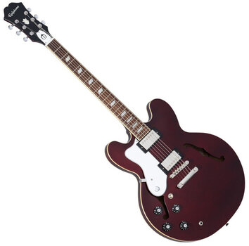 Halvakustisk gitarr Epiphone Noel Gallagher Riviera (Left-Handed) Dark Wine Red Halvakustisk gitarr - 1