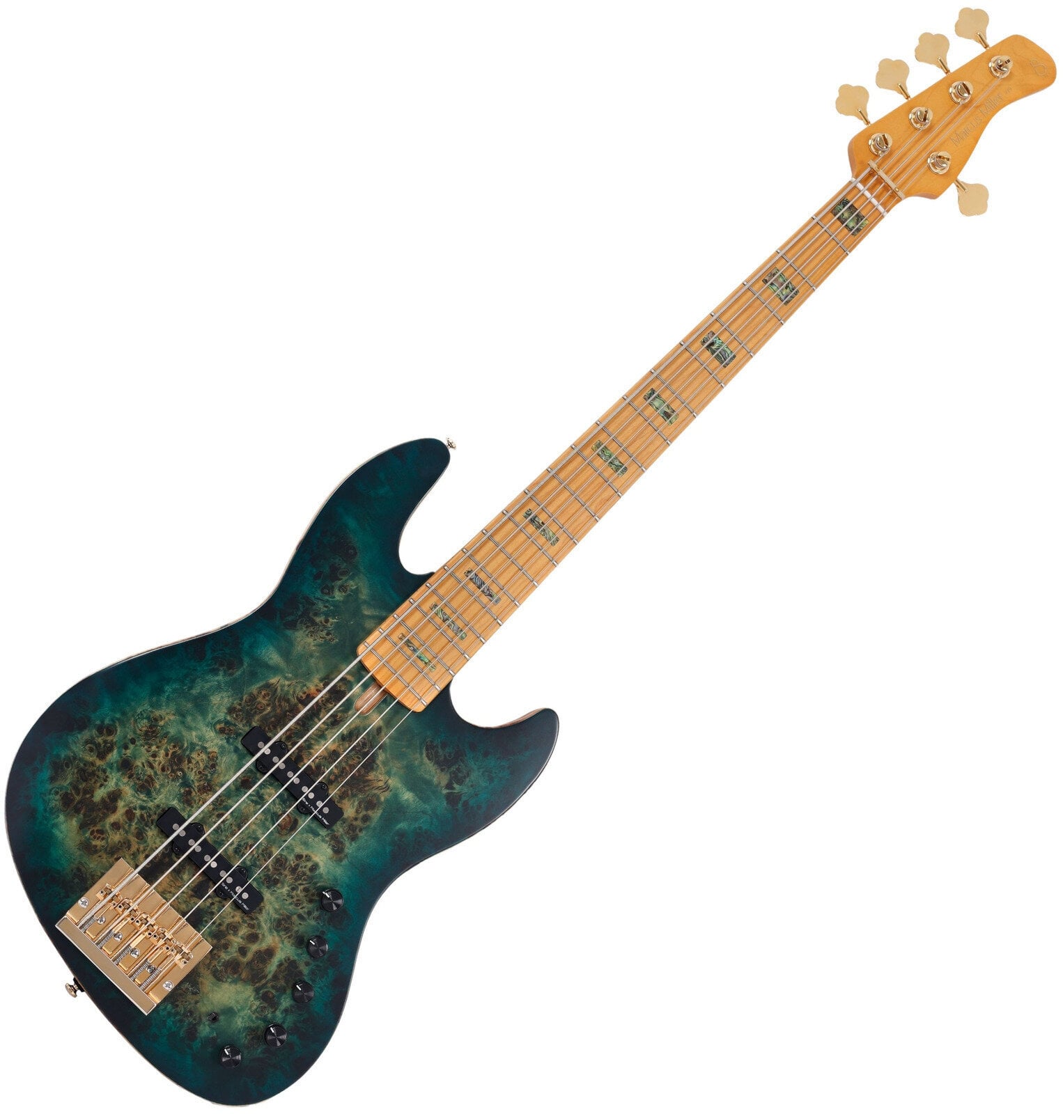 5-strunová basgitara Sire Marcus Miller V10-5 Transparent Green Satin 5-strunová basgitara