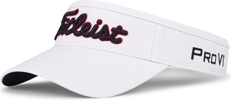 Vizor Titleist Tour Performance Visor White/Navy/Red UNI