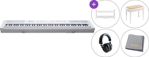 Digitaal stagepiano Kurzweil KAE1 WH Deluxe SET Digitaal stagepiano White - 1