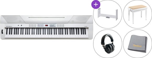 Digitaal stagepiano Kurzweil KA90 WH Deluxe SET Digitaal stagepiano White - 1