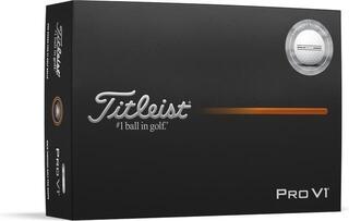 Golf Balls Titleist Pro V1 2025 White Enhanced Alignment Golf Balls