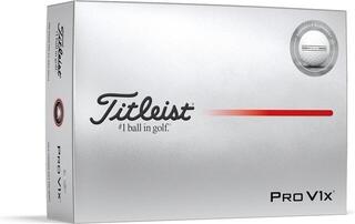 Golf Balls Titleist Pro V1x 2025 White Enhanced Alignment Golf Balls