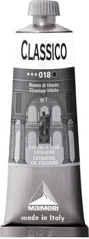 Peinture à l'huile Maimeri Classico Peinture à l'huile Titanium White 60 ml 1 pc - 1