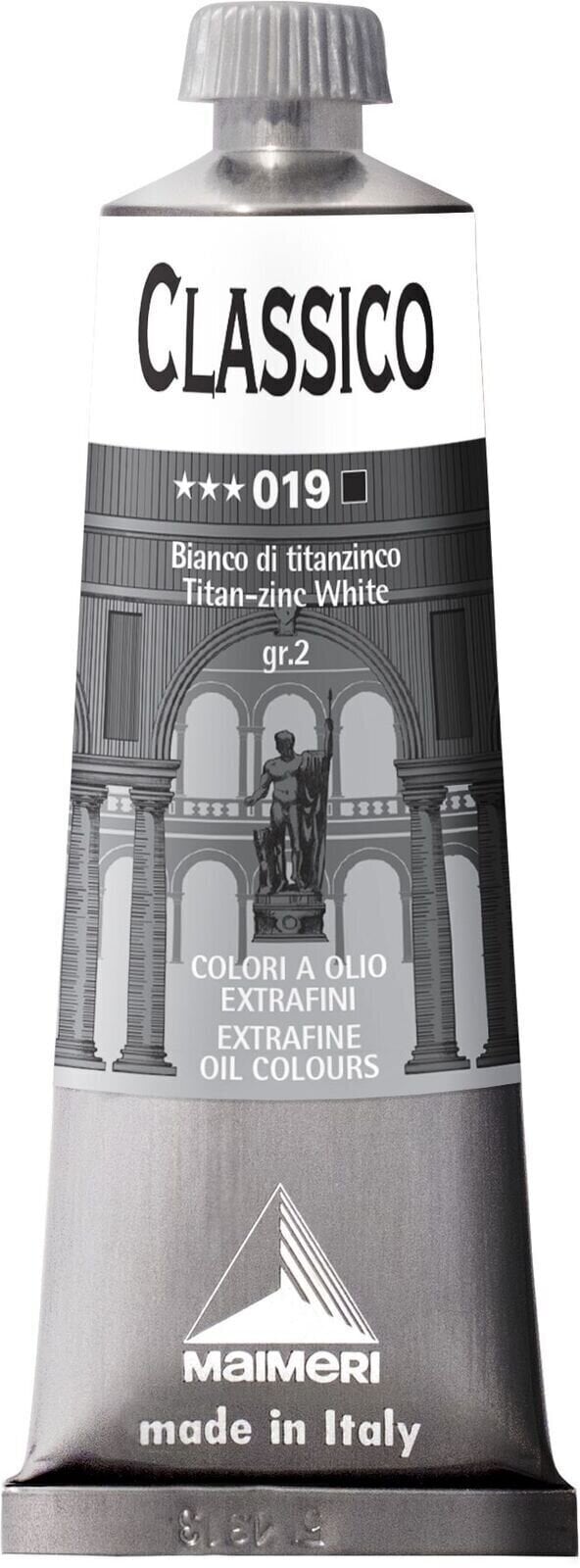 Oliefarve Maimeri Classico Oliemaling Titan Zinc White 60 ml 1 Stk.
