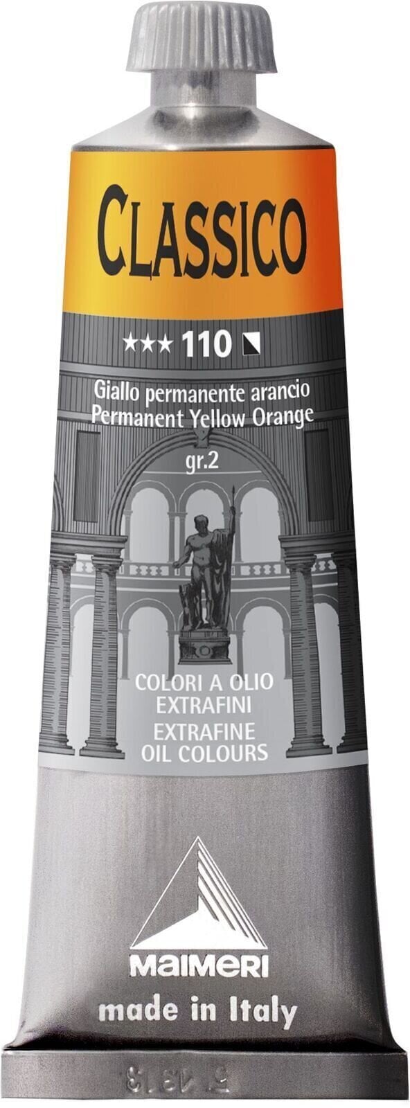 Culoare ulei Maimeri Classico Vopsea cu ulei Permanent Yellow Orange 60 ml 1 buc.