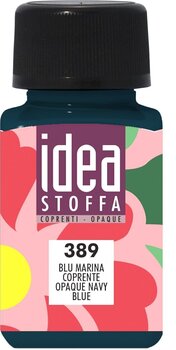 Audinių dažai Maimeri Fabric Paint Idea Stoffa 60ml Opaque Navy Blue - 1