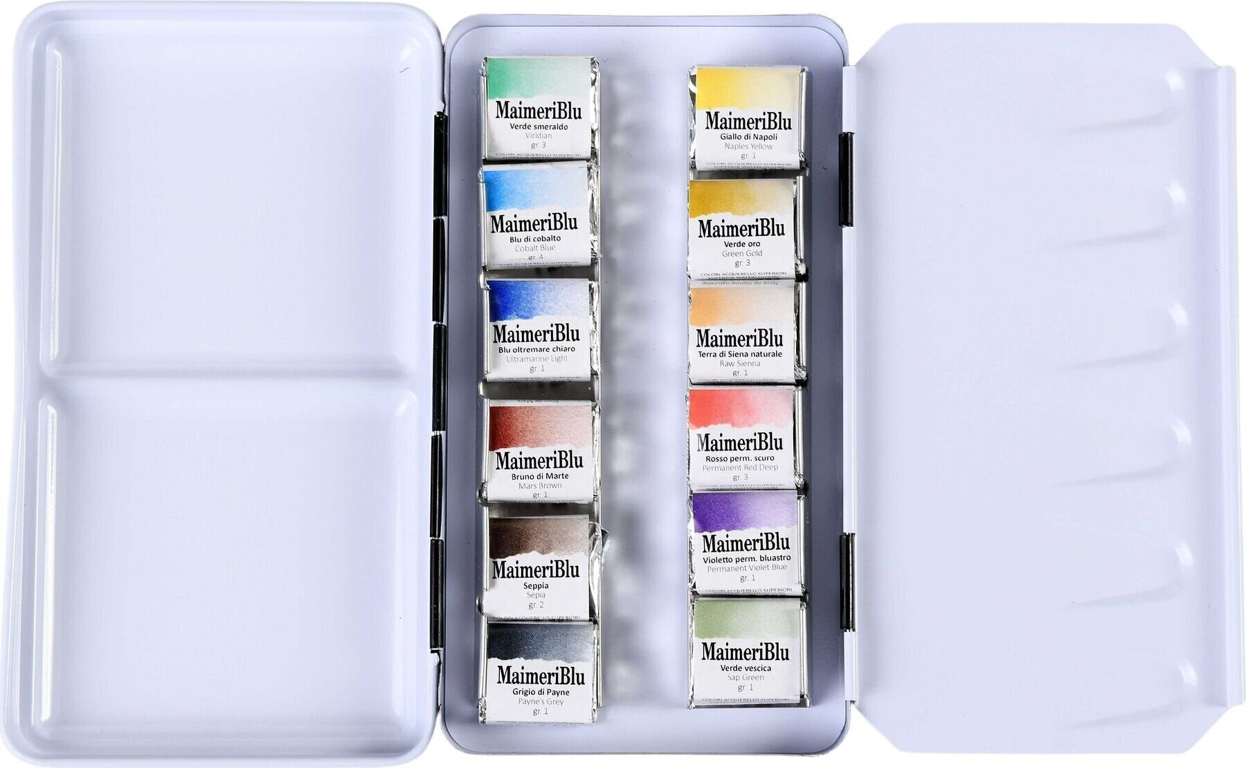 Aquarelverf Maimeri Blu Set aquarelverf Travel Kit 12 x 1,5 ml