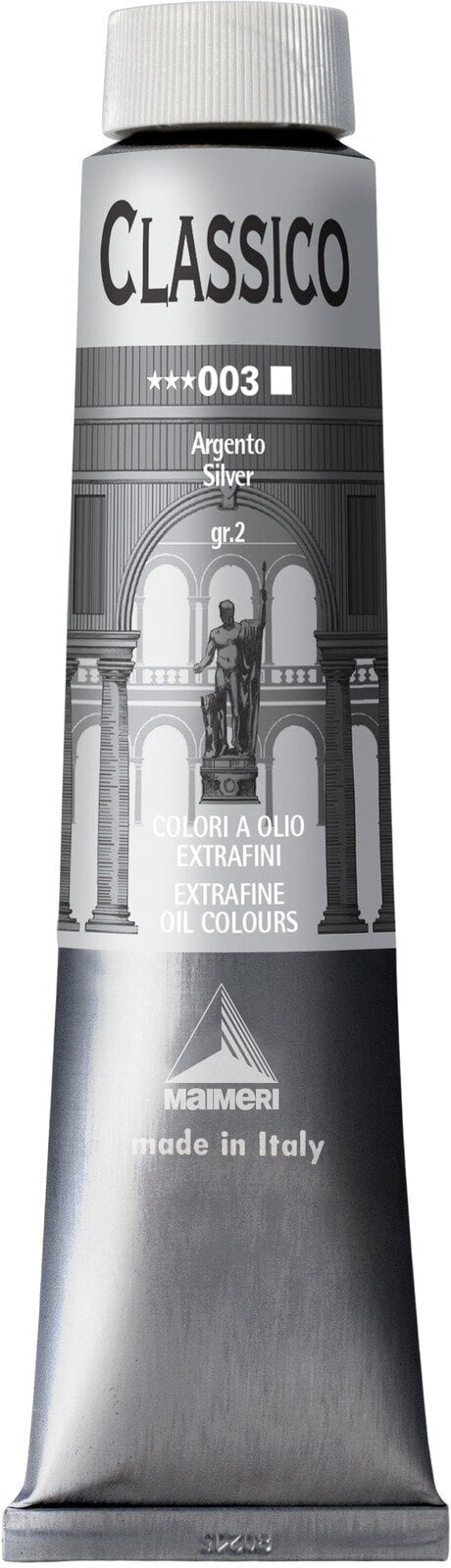 Aliejiniai dažai Maimeri Oil Paint Classico 200ml Silver