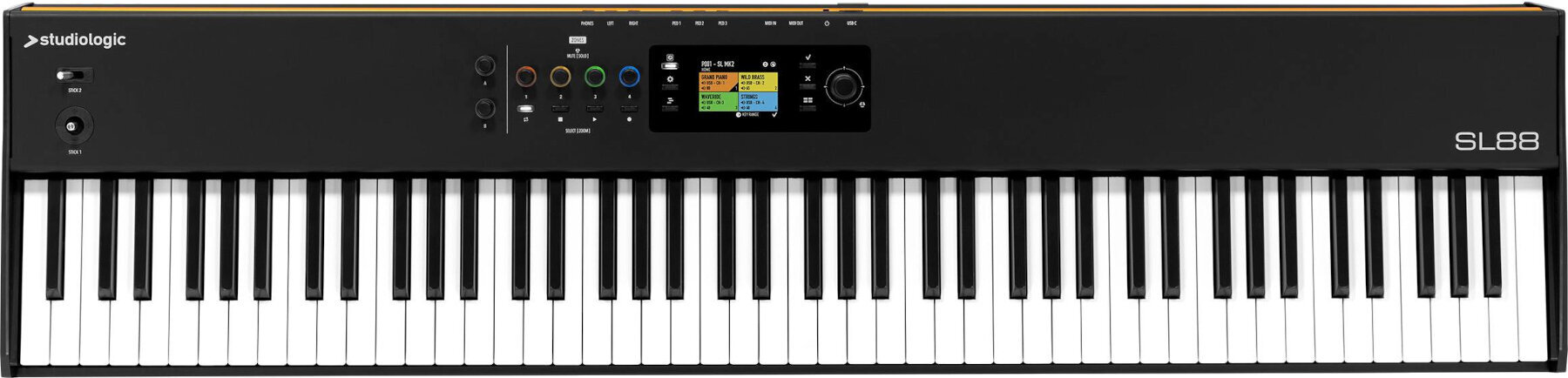 MIDI toetsenbord Studiologic SL88 mk2 MIDI toetsenbord Black