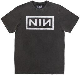 T-Shirt Nine Inch Nails Classic Logo Stone Wash Charcoal Grey 2XL T-Shirt