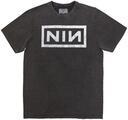 Nine Inch Nails Košulja Classic Logo Stone Wash Unisex Charcoal Grey 2XL