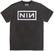 T-Shirt Nine Inch Nails Classic Logo Stone Wash Charcoal Grey L T-Shirt