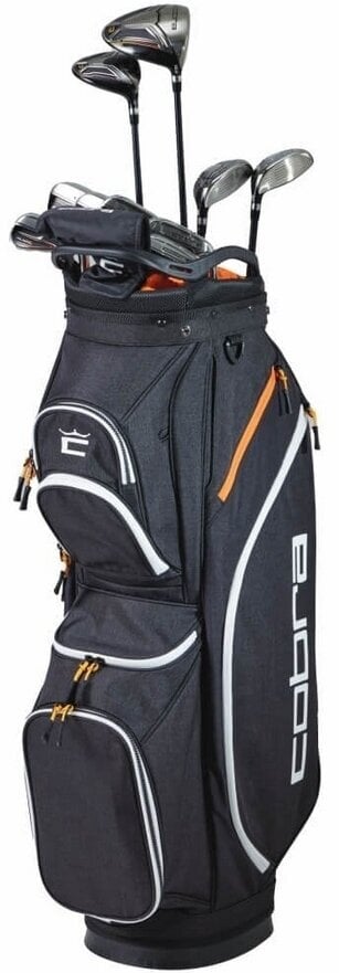 Golfset Cobra Golf Fly XL 2025 Black/Orange Rechterhand Grafiet Regulier Standard Golfset