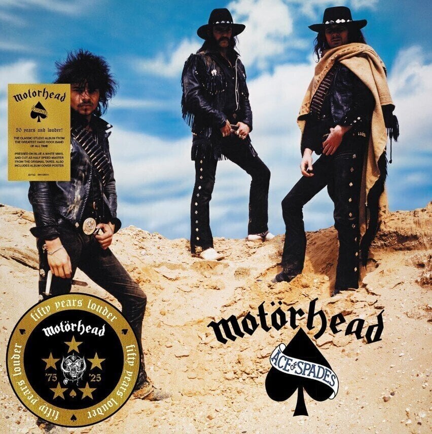 Disc de vinil Motörhead - Ace of Spades (Limited Edtition) (Blue & White Coloured) (Anniversary Edition) (LP)