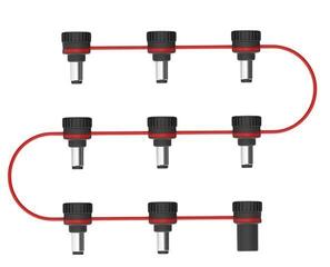 Stroomkabel D'Addario XPND Adjustable Daisy Chain  Stroomkabel