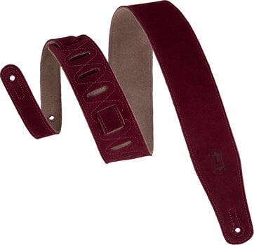 Gitarrengurt Levy's Simply Suede Burgundy Gitarrengurt - 1